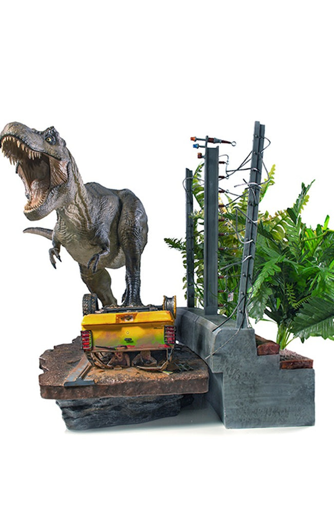 Statue T-Rex Attack (Set A) - Jurassic Park - Art Scale 1/10 - Iron Studios