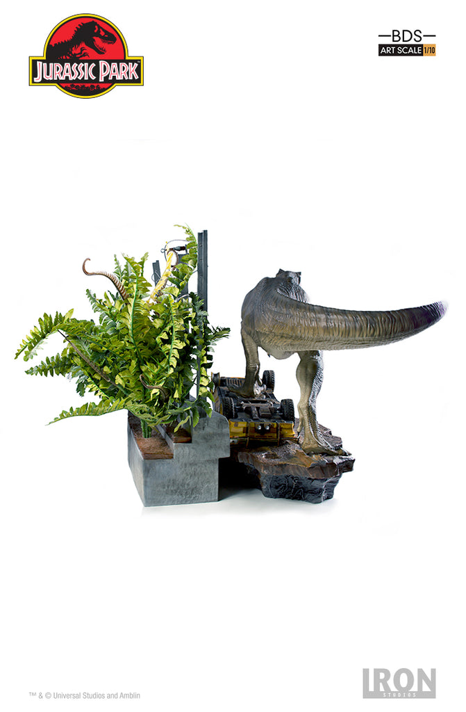 Statue T-Rex Attack (Set A) - Jurassic Park - Art Scale 1/10 - Iron Studios
