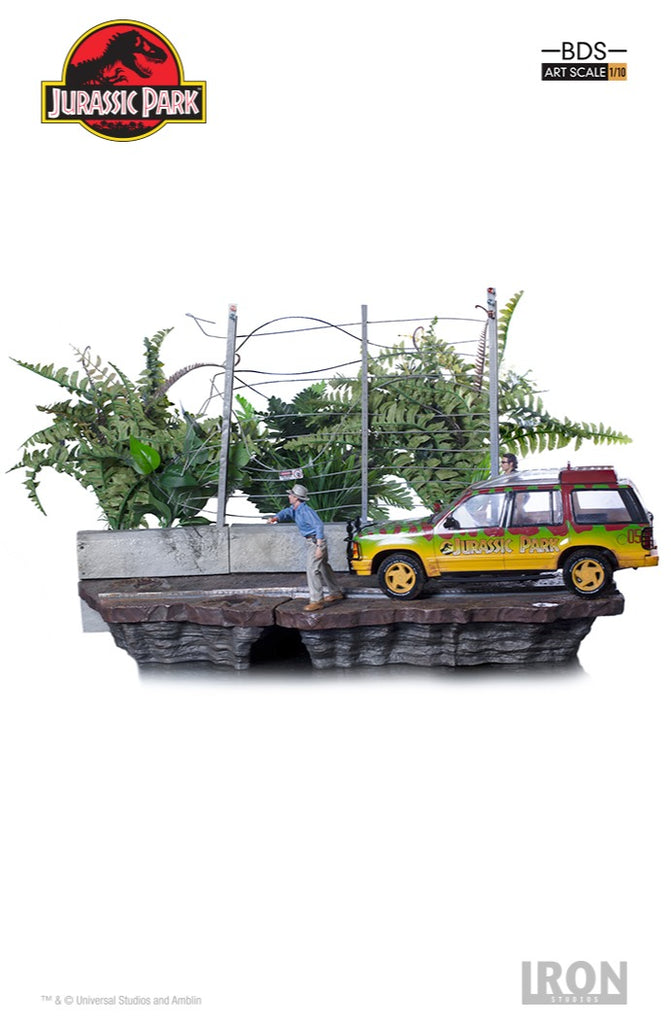 Statue T-Rex Attack - Jurassic Park (SET B) - BDS Art Scale 1/10 - Iron Studios