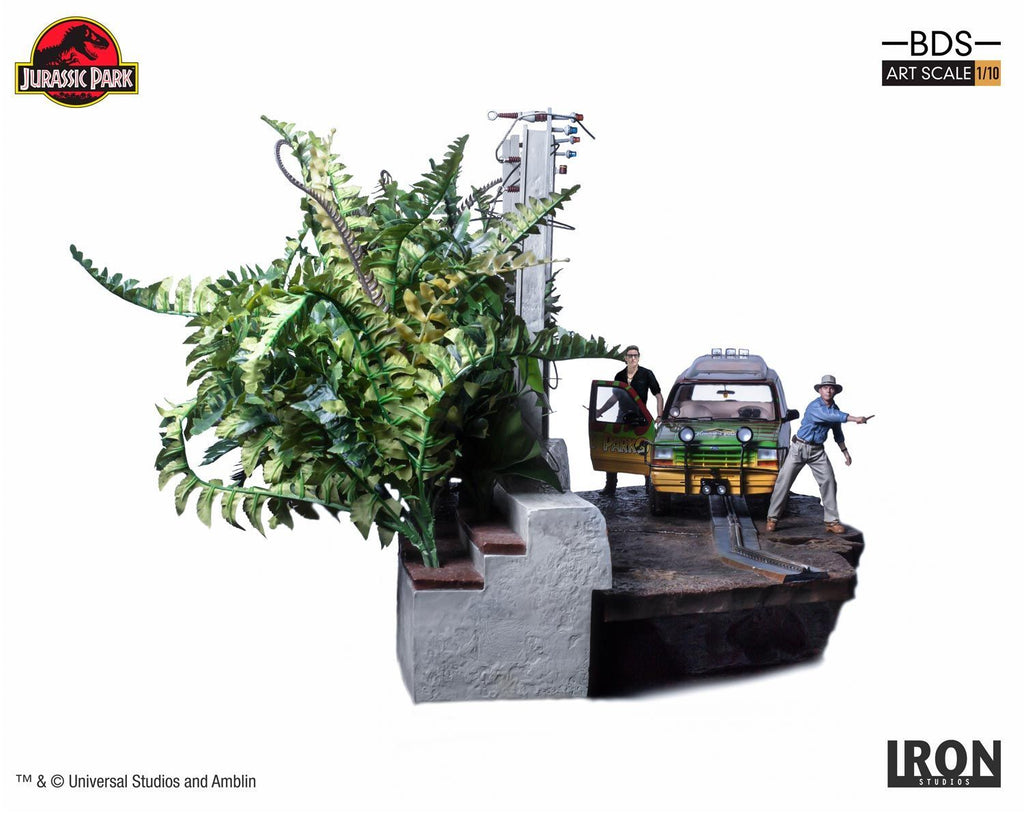 Statue T-Rex Attack - Jurassic Park (SET B) - BDS Art Scale 1/10 - Iron Studios