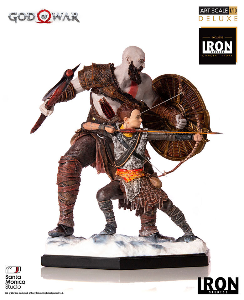 Statue Kratos and Atreus Deluxe - God of War - Art Scale 1/10 - Iron Studios
