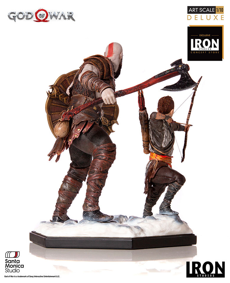 Statue Kratos and Atreus Deluxe - God of War - Art Scale 1/10 - Iron Studios