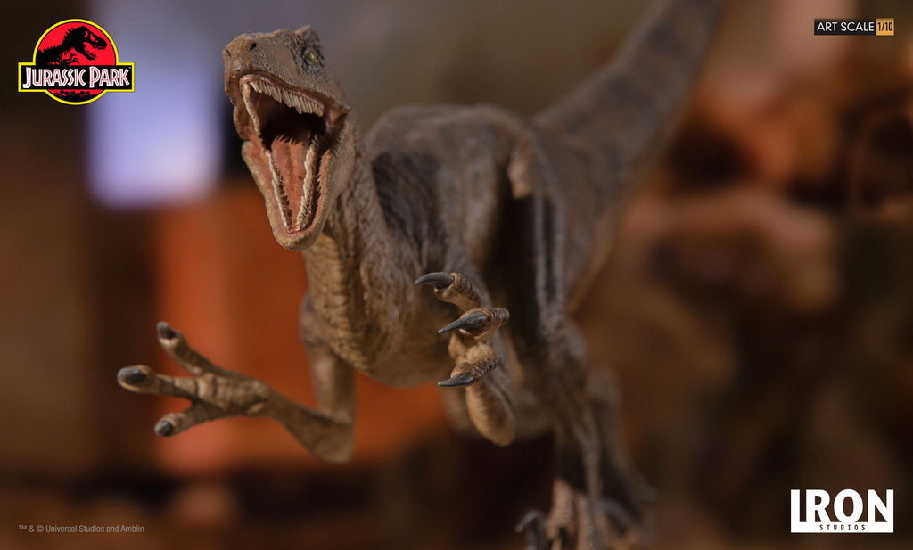 Statue Velociraptor Attack - Jurassic Park - Art Scale 1/10