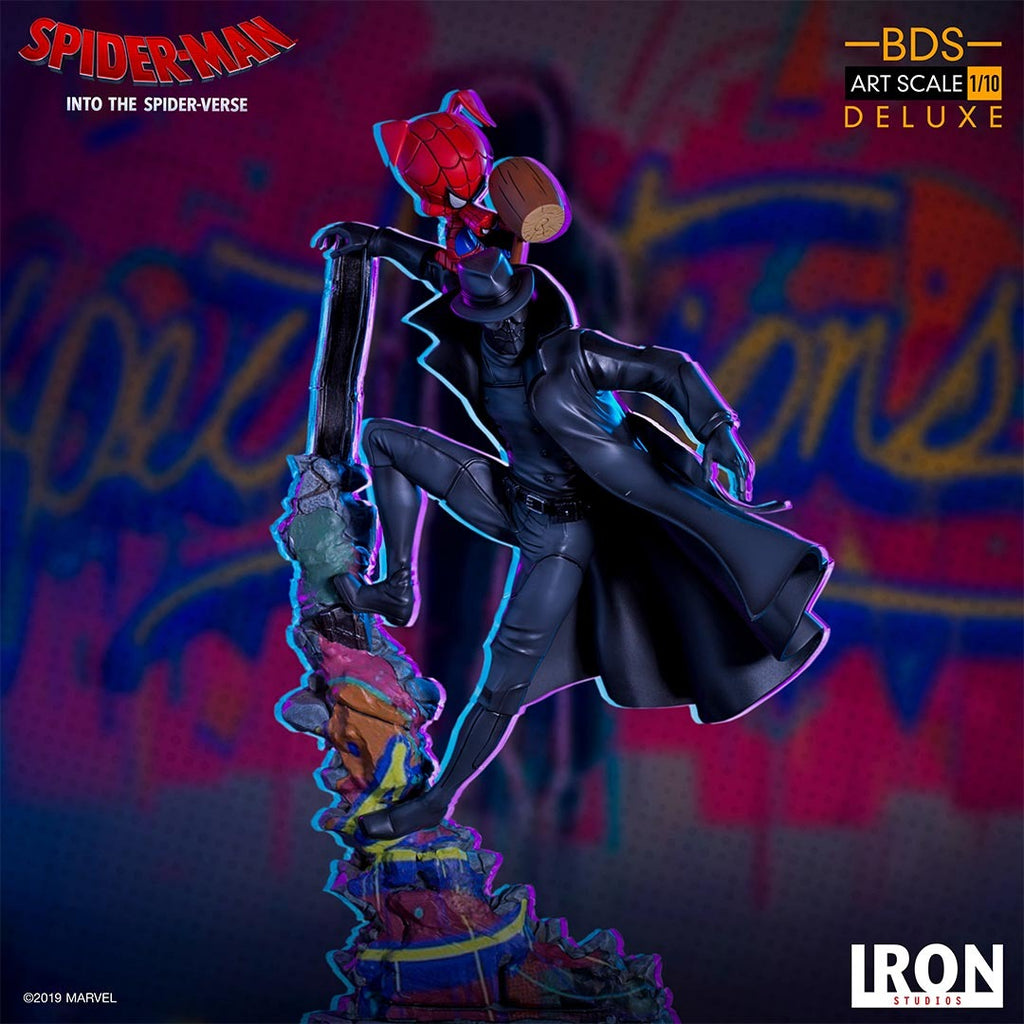 Statue Spider Noir and Spider Ham - Spiderman: Into the Spiderverse - Art Scale 1/10 - Iron Studios