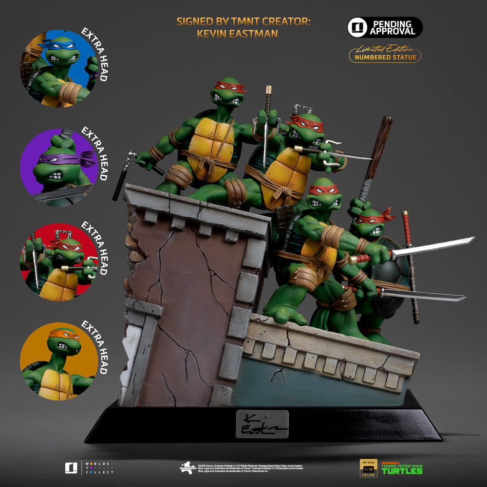 Statue TMNT 1st Cover Set (Signed Version) - Teenage Mutant Ninja Turtles - Art Scale 1/10 - Iron Studios