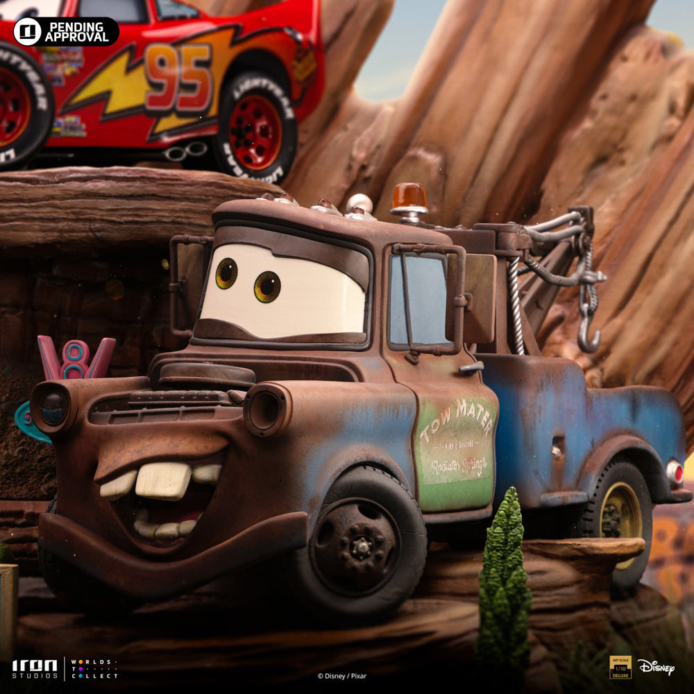 Statue Lightning Mcqueen and Tow Mater - Cars - Art Scale 1/10 - Iron Studios