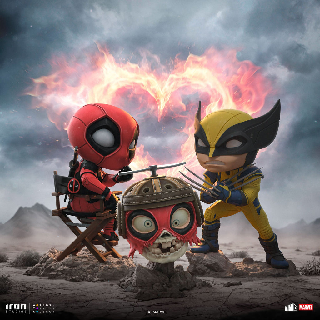 Statue Deadpool, Wolverine and Headpool - Deadpool & Wolverine - Minico - Iron Studios
