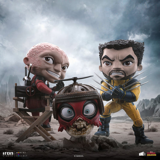 Statue Deadpool, Wolverine and Headpool (Unmasked Version) - Deadpool & Wolverine - Minico - Iron Studios
