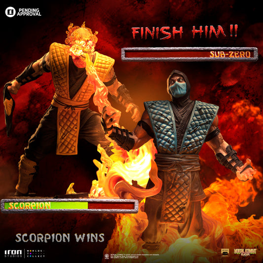 Statue Scorpion Fatality - Mortal Kombat - Deluxe Art Scale 1/10 - Iron Studios