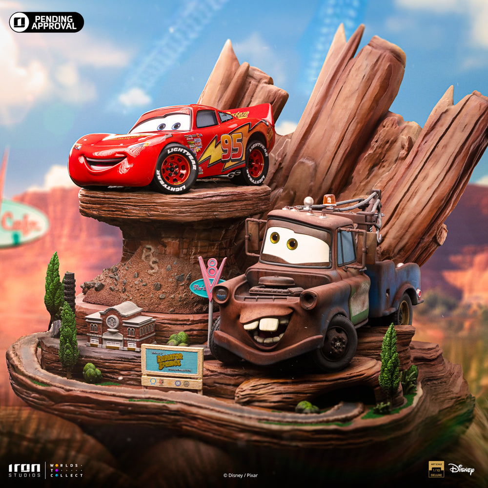 Statue Lightning Mcqueen and Tow Mater - Cars - Art Scale 1/10 - Iron Studios