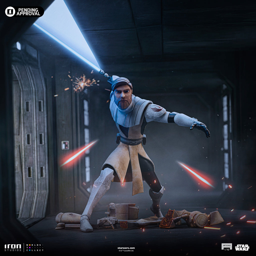 Statue Obi-Wan Kenobi – Star Wars: Clone Wars - Art Scale 1/10 - Iron Studios