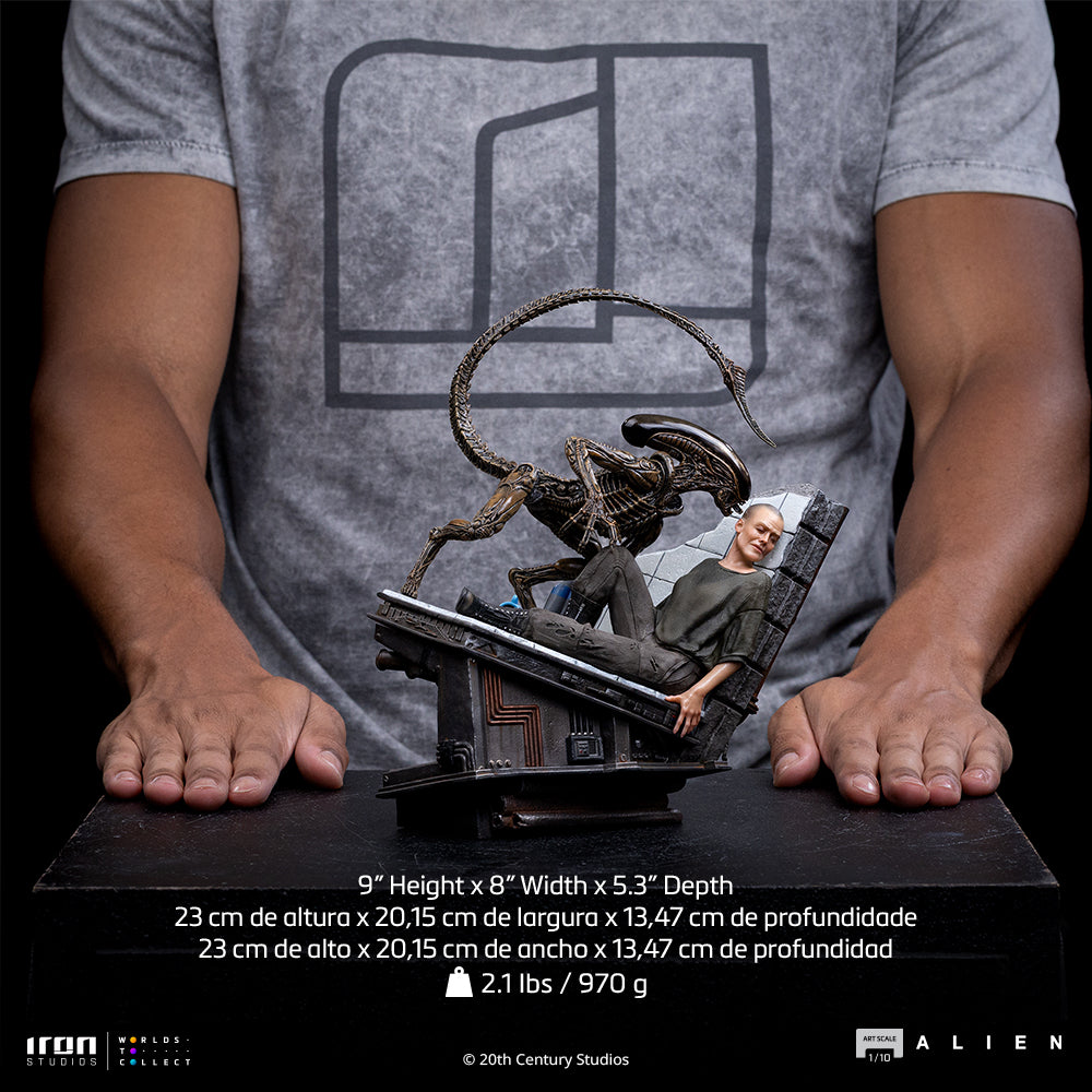 Pre-Order - Statue Ellen Ripley & Dog Alien – Alien 3 – Art Scale 1/10 – Iron Studios