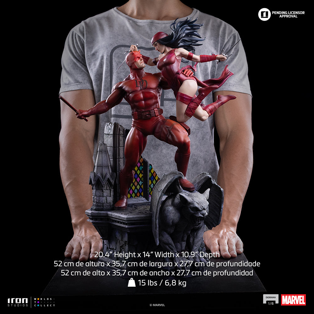 Statue Daredevil and Elektra - Marvel Comics - Diorama 1/6 - Iron Studios