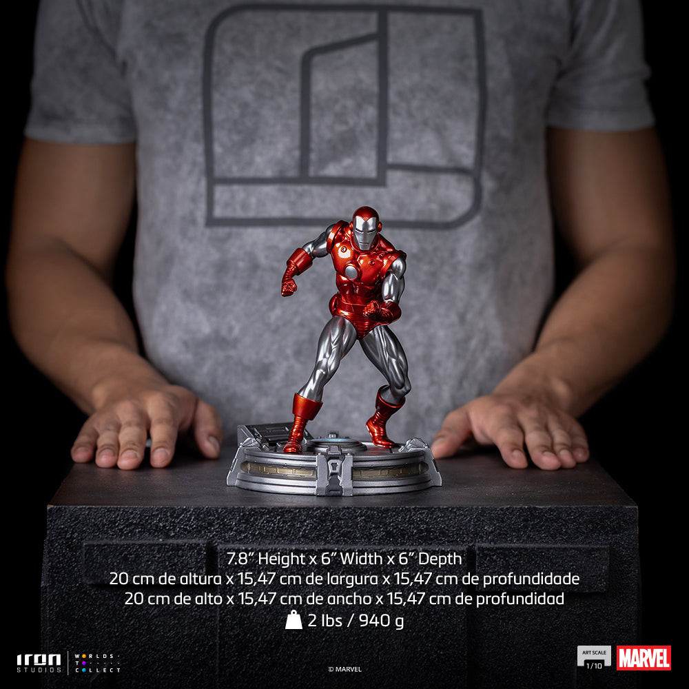 Pre-Order - Statue Iron Man Red & Chrome - Marvel Comics - Art Scale 1/10 - Iron Studios