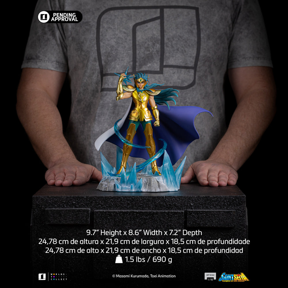 Statue Aquarius Camus  Saint Seiya  Art Scale 1/10  Iron Studios