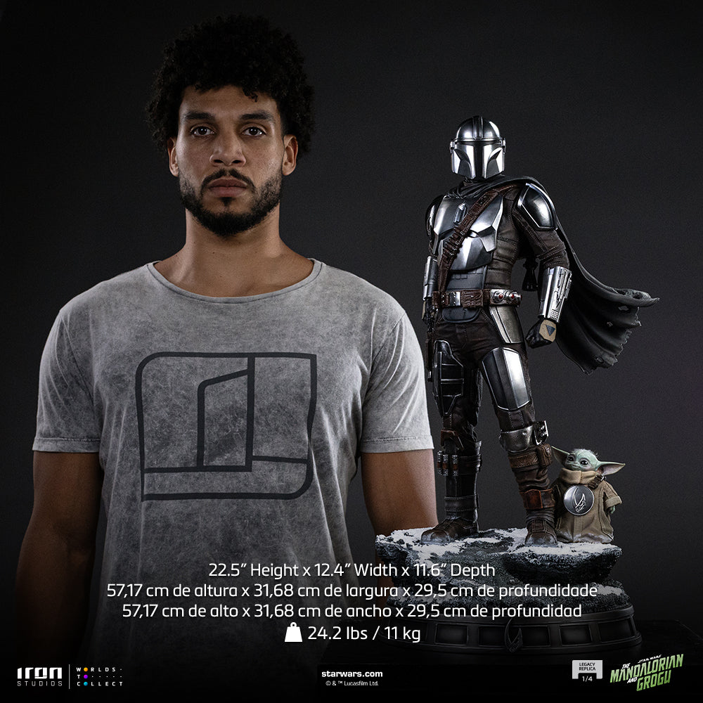 Pre-Order - Statue Mandalorian and Grogu - The Mandalorian and Grogu Movie - Legacy Replica 1/4 - Iron Studios