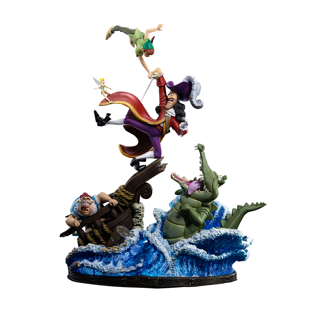 Statue Peter Pan vs Hook Deluxe - Disney 100th - Peter Pan - Art Scale 1/10 - Iron Studios