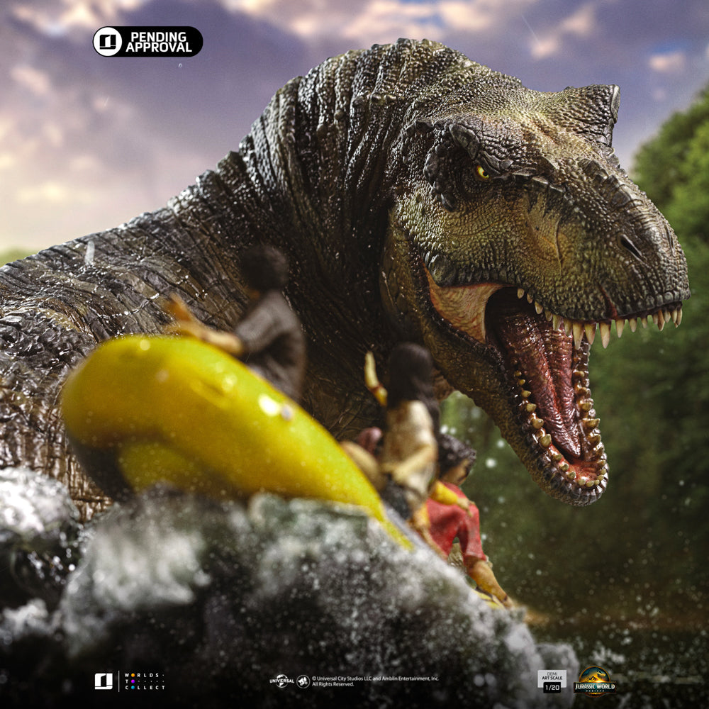 Statue T-Rex River Scene - Jurassic World: Rebirth - Demi Art Scale 1/20 - Iron Studios