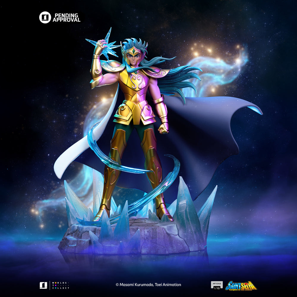 Statue Aquarius Camus  Saint Seiya  Art Scale 1/10  Iron Studios