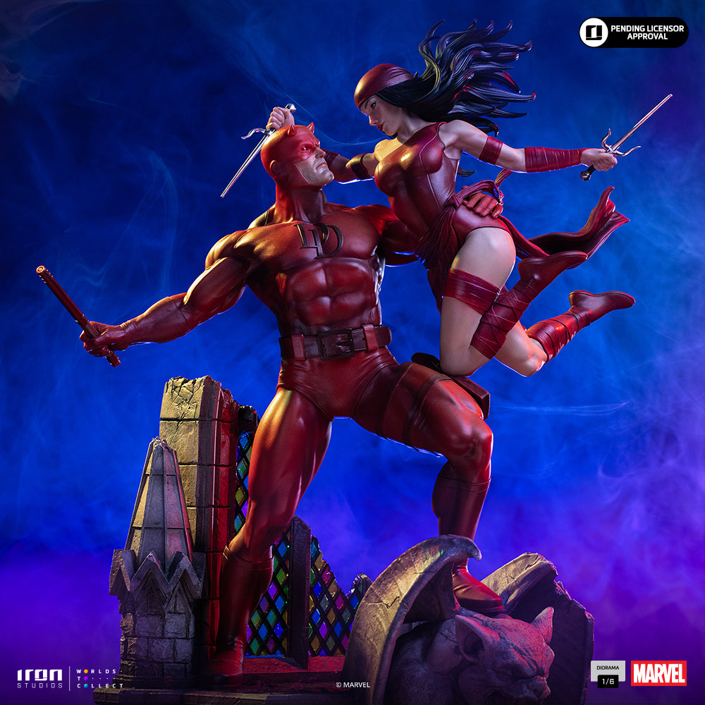 Statue Daredevil and Elektra - Marvel Comics - Diorama 1/6 - Iron Studios