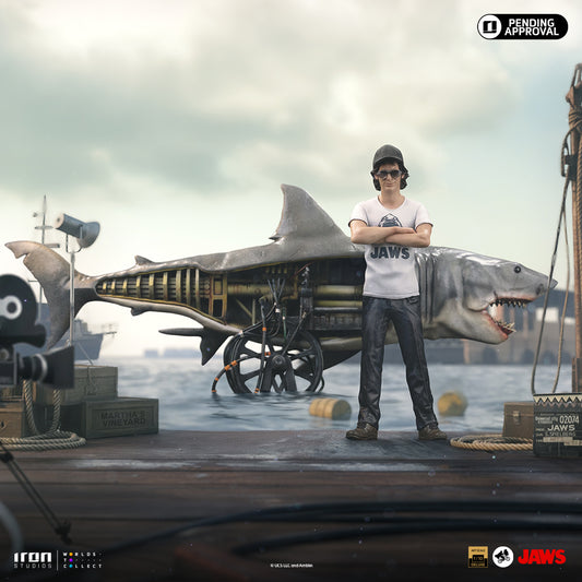 Pre-Order - Statue Steven Spielberg & Jaws 50th Anniversary – Deluxe Art Scale 1/10 – Iron Studios