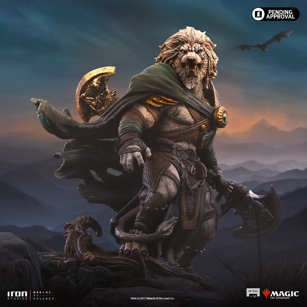 Pre-Order - Statue Ajani Goldmane - Magic: The Gathering - Art Scale 1/10 - Iron Studios