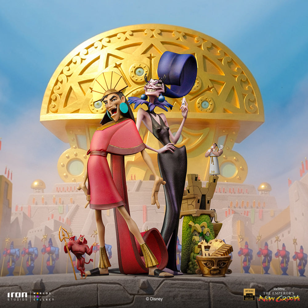 Pre-Order - Statue Kuzco & Yzma – The Emperor’s New Groove – Deluxe Art Scale 1/10 – Iron Studios