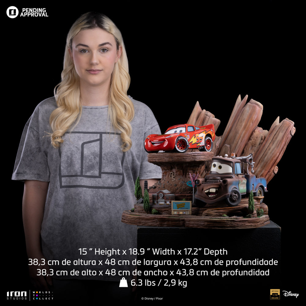 Statue Lightning Mcqueen and Tow Mater - Cars - Art Scale 1/10 - Iron Studios
