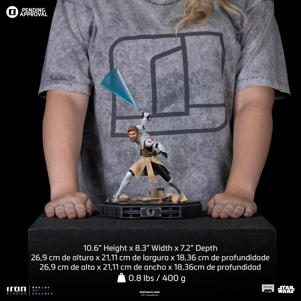 Statue Obi-Wan Kenobi – Star Wars: Clone Wars - Art Scale 1/10 - Iron Studios