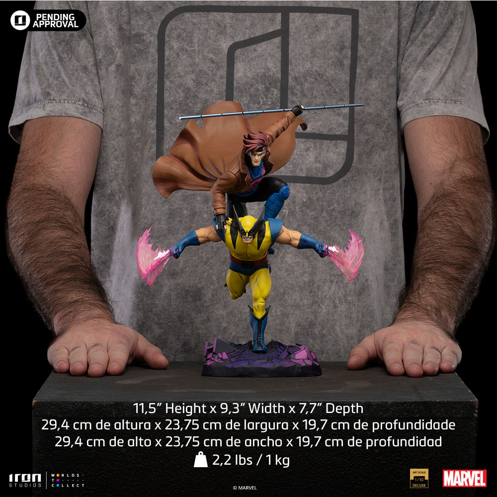 Statue Gambit and Wolverine - X-Men '97 - Art Scale 1/10 - Iron Studios