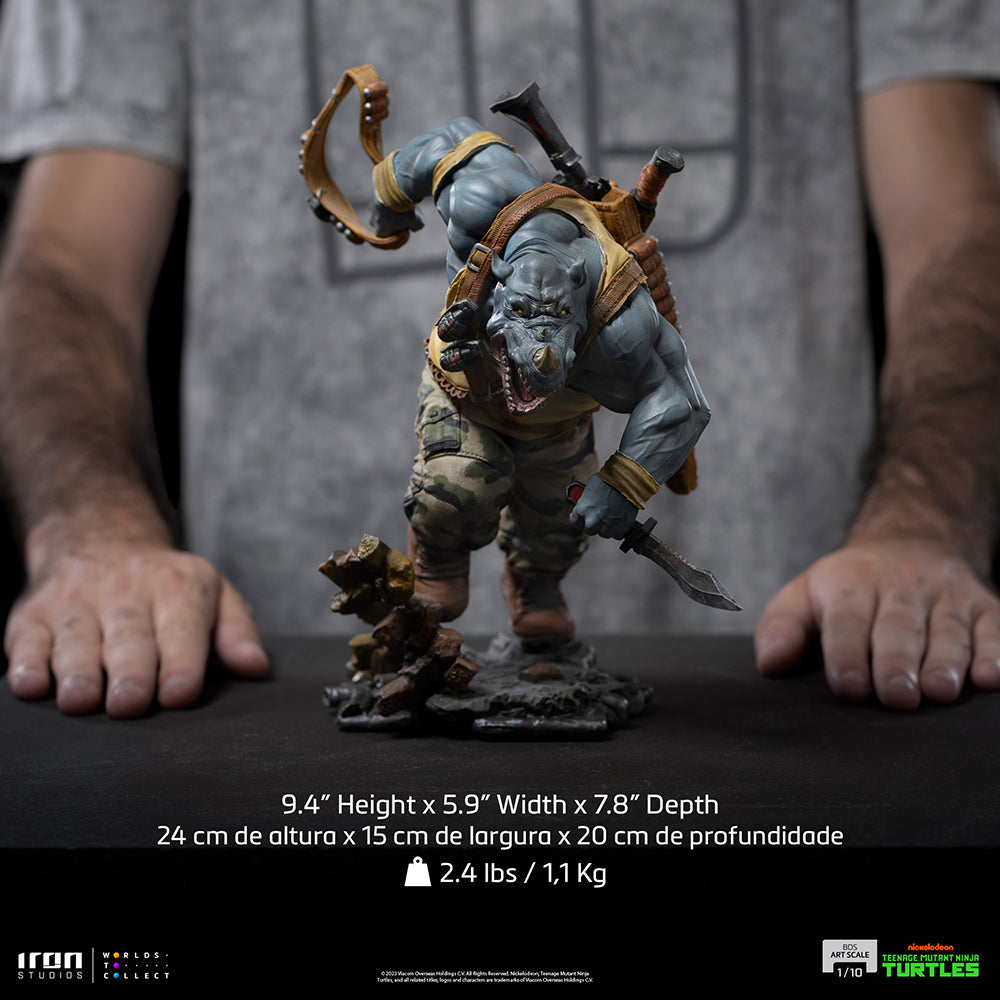 Statue Rocksteady  Teenage Mutant Ninja Turtles  BDS Art Scale 1/10  Iron Studios