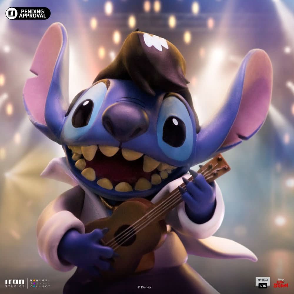 Digital Pre-Order - Statue Stitch King of Rock - Disney Classics - Art Scale 1/10 - Iron Studios
