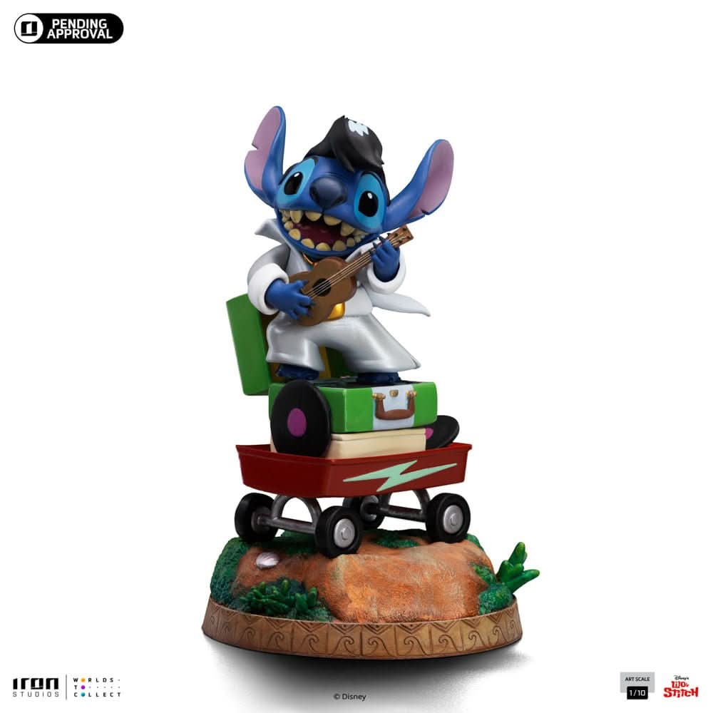 Digital Pre-Order - Statue Stitch King of Rock - Disney Classics - Art Scale 1/10 - Iron Studios