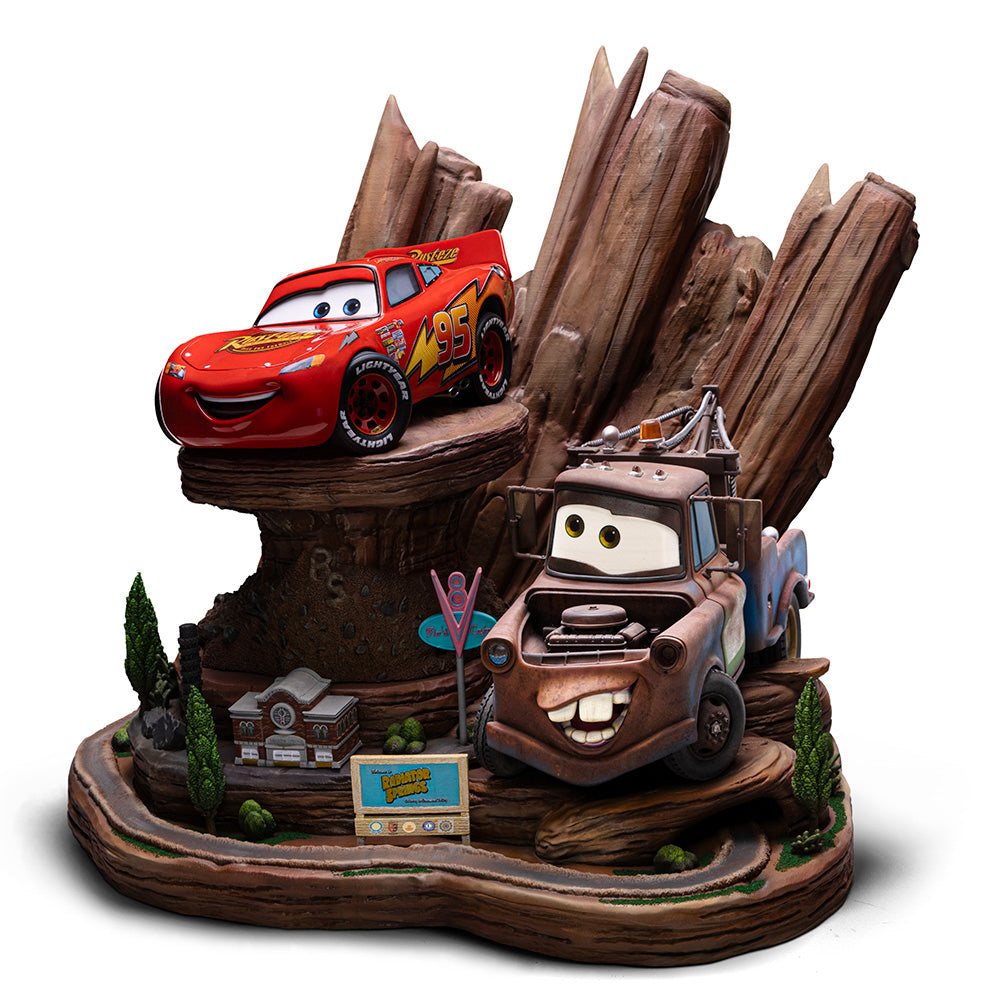 Statue Lightning Mcqueen and Tow Mater - Cars - Art Scale 1/10 - Iron Studios